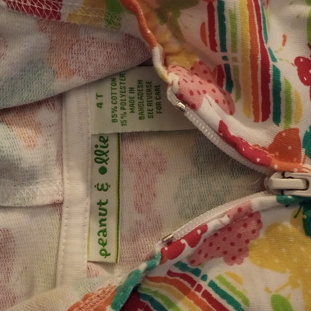 EUC 2 Piece Little Girls Zip-up Hoodie Lot Size 4T Butterflies - Picture 3 of 8